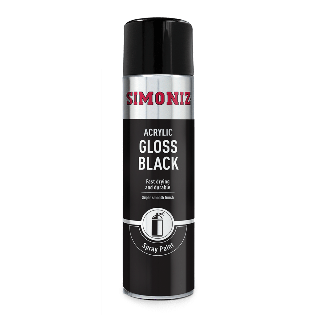 Simoniz Spray Paint Gloss Black 500ml