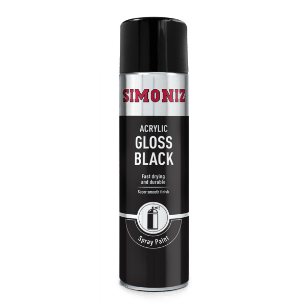 Simoniz Spray Paint Gloss Black 500ml