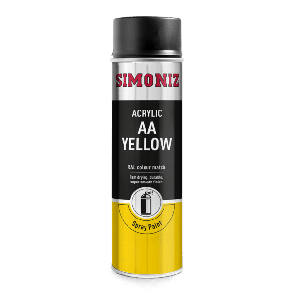 Simoniz Spray Paint Gloss Acrylic AA Yellow 500ml